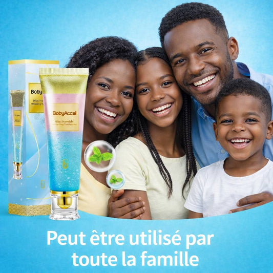 🦷 Body Accel : Dentifrice blanchissant au niacinamide – Pour des dents plus saines et plus blanches !